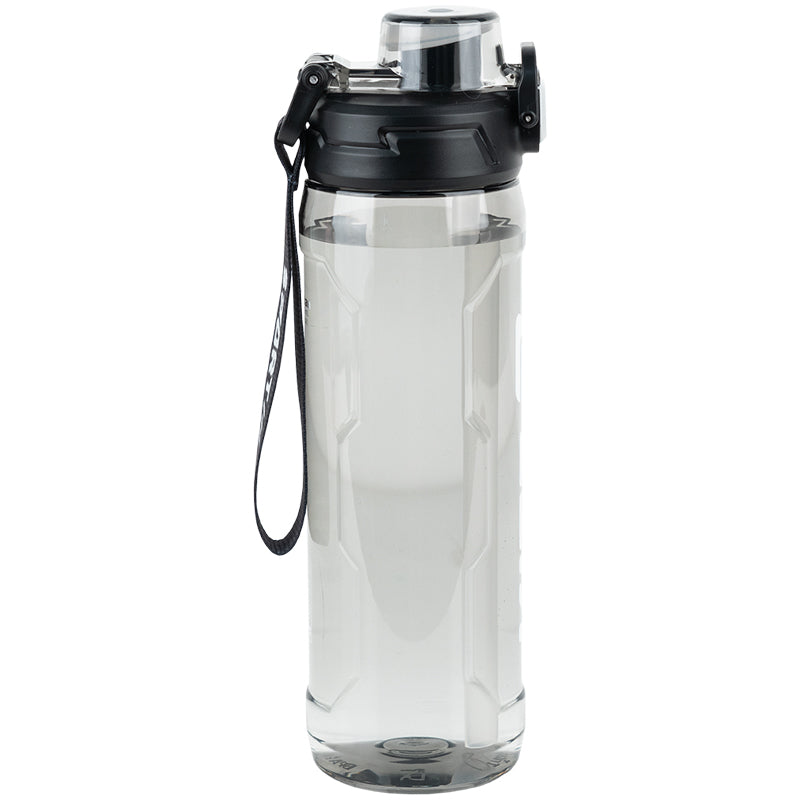 Black 800ml Reusable Water Bottle with Straw & Spout