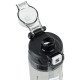 Black 800ml Reusable Water Bottle with Straw & Spout