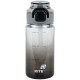 Black Water Bottle 600ml with Spout & Straw – Kite