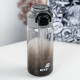 Black Water Bottle 600ml with Spout & Straw – Kite