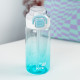 Blue Water Bottle 600ml – Spout & Straw Dual Use
