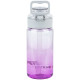 Purple 600ml Water Bottle with Spout & Straw