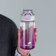 Purple 600ml Water Bottle with Spout & Straw