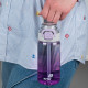 Purple 600ml Water Bottle with Spout & Straw