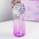 Purple 600ml Water Bottle with Spout & Straw