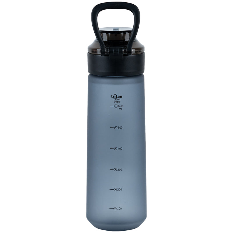 Kite Gray 760 ml Water Bottle – Straw and Cup Lid, BPA-Free Tritan