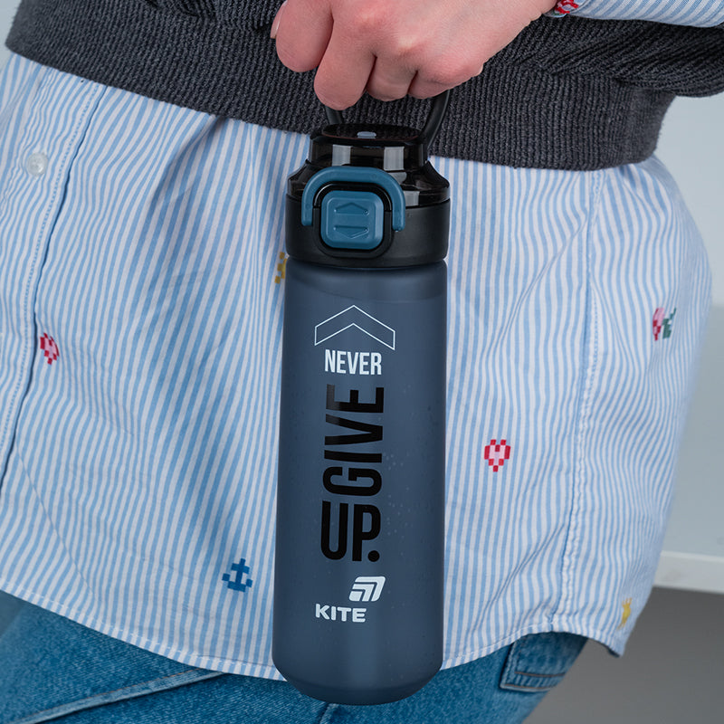 Kite Gray 760 ml Water Bottle – Straw and Cup Lid, BPA-Free Tritan