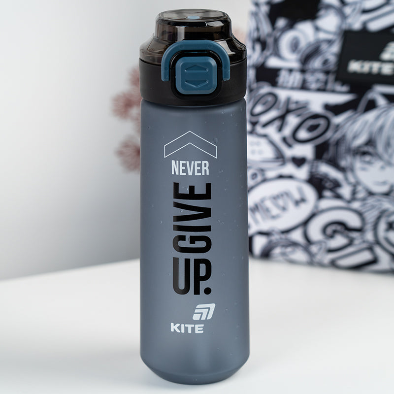 Kite Gray 760 ml Water Bottle – Straw and Cup Lid, BPA-Free Tritan