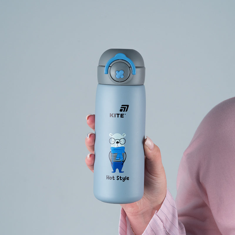 Kite Hot Style 430 ml Children's Thermos – 6-Hour Insulation with Fruit Filter