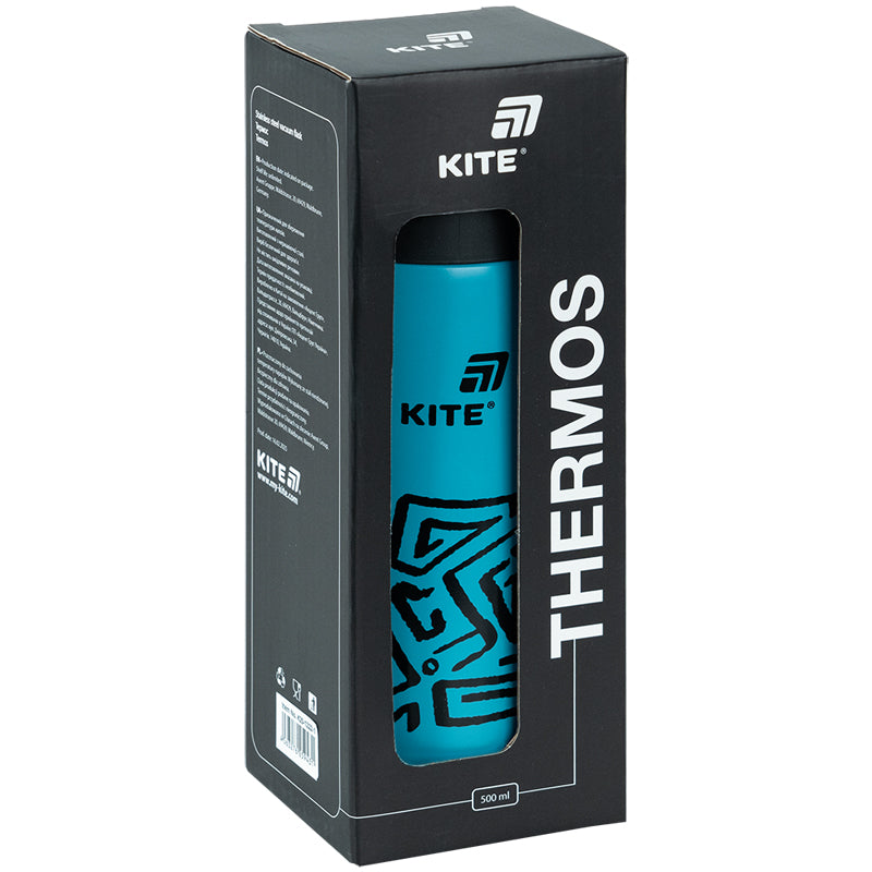 Kite Dark Turquoise 500 ml Thermos – Wide Neck, 6-Hour Insulation