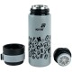 Kite Gray 500 ml Thermos – Wide Neck, 6-Hour Insulation, Fruit Mesh Filter
