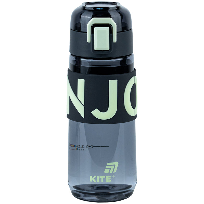 Kite Gray 550 ml Water Bottle – BPA-Free Tritan, Button Lid