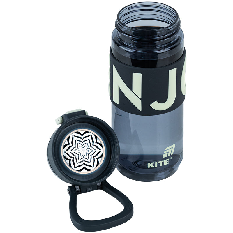 Kite Gray 550 ml Water Bottle – BPA-Free Tritan, Button Lid