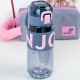 Kite Gray and Pink 550 ml Water Bottle – BPA-Free Tritan, Button Lid