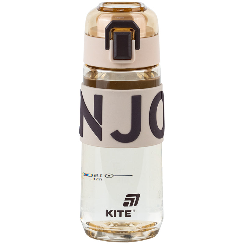 Kite Brown 550 ml Water Bottle – BPA-Free Tritan, Button Lid