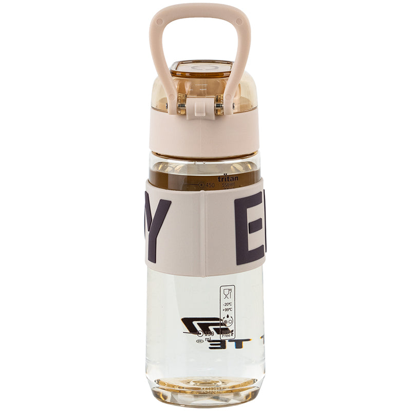 Kite Brown 550 ml Water Bottle – BPA-Free Tritan, Button Lid