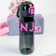 Kite Black and Pink 680 ml Water Bottle – BPA-Free Tritan, Button Lid