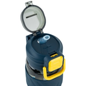 Water bottle Kite, 800 ml, gray-yellow