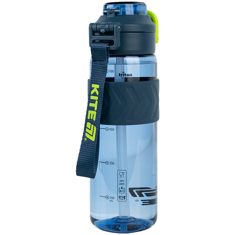 Blue-Green 800ml Sports Bottle with Dual Drinking Modes