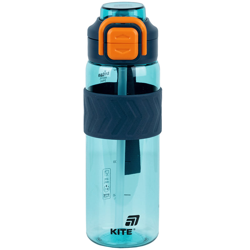 800ml Blue-Orange Water Bottle for Active Lifestyles