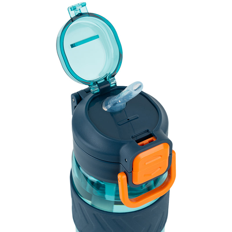 800ml Blue-Orange Water Bottle for Active Lifestyles