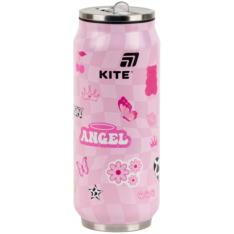 Kite Angel 500 ml Straw Thermo Mug – Hot 3 Hours, Cold 15 Hours