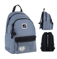 Kite K25-2575M-1 Ergonomic Teen Backpack Gray