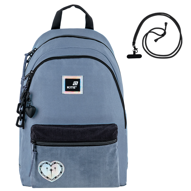 Kite Education Teens Backpack Gray K25-2575M-1 – Compact, Stylish & School-Ready