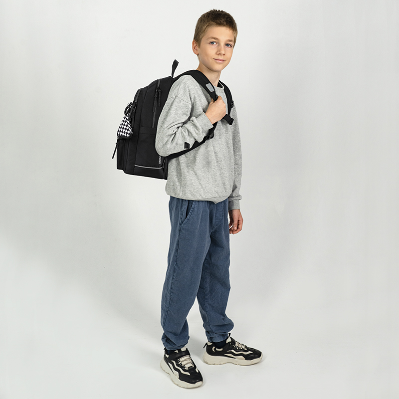 Backpack Kite Education Teens K25-2575M-2 Black – Stylish Comfort for School Success
