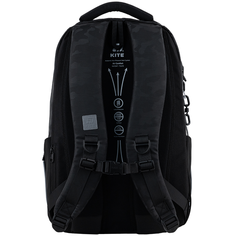 Ergonomic Kite Backpack K25-2578L-1 Black for Teens — Style Meets Comfort