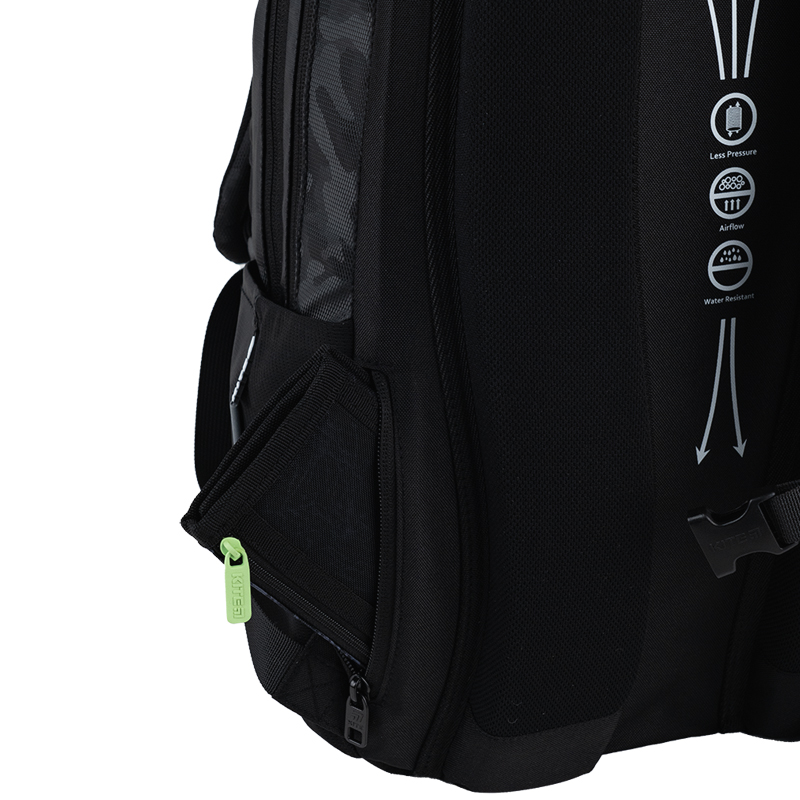 Ergonomic Kite Backpack K25-2578L-1 Black for Teens — Style Meets Comfort