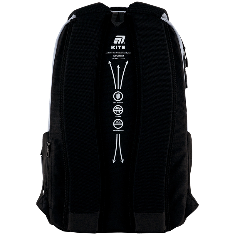Kite Ergonomic Teen Backpack Grey-Purple - K25-2578L-2