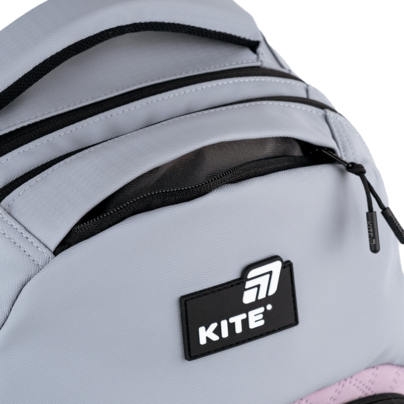Kite Ergonomic Teen Backpack Grey-Purple - K25-2578L-2