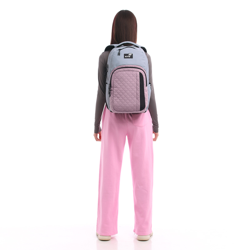 Kite Ergonomic Teen Backpack Grey-Purple - K25-2578L-2