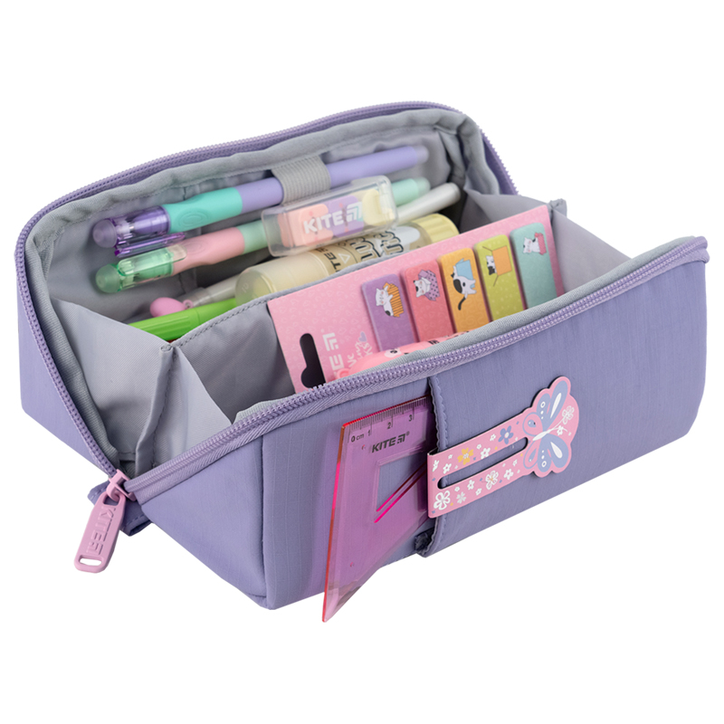 Kite K25-2702-2 Purple Pencil Case – Dual-Use Organizer