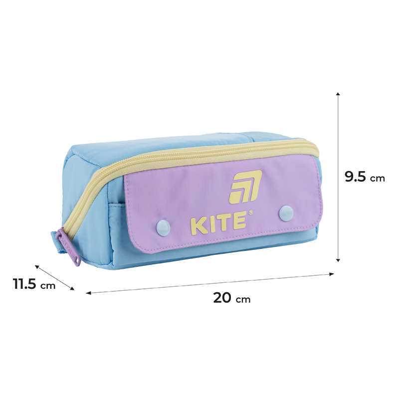 Kite K25-2702-4 Blue Pencil Case – Minimalist Storage for School & Travel