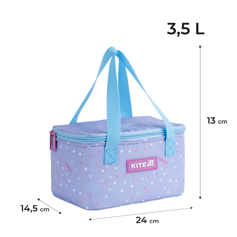 Insulated Violet Lunch Bag Kite K25-2705-2 – Stylish & Functional