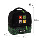Kite K25-2708-1 Thermos Lunch Bag – Dual Compartment Insulated Black Design