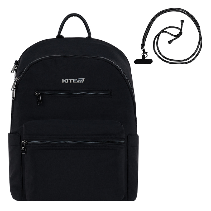 Kite Education Teens Backpack K25-2720M-1 Black – Minimalist Style Meets Everyday Functionality