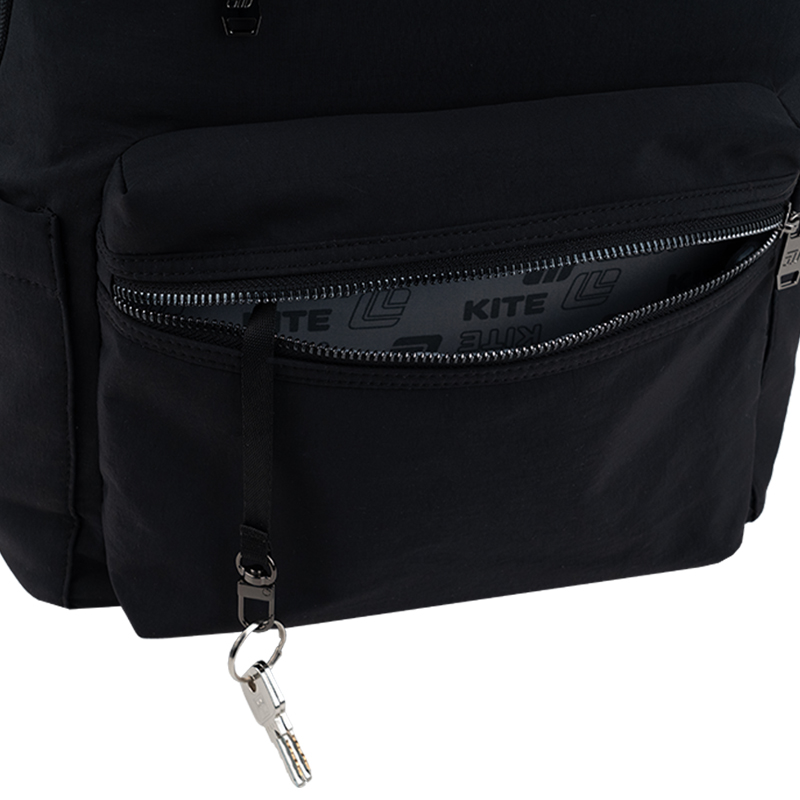 Kite Education Teens Backpack K25-2720M-1 Black – Minimalist Style Meets Everyday Functionality