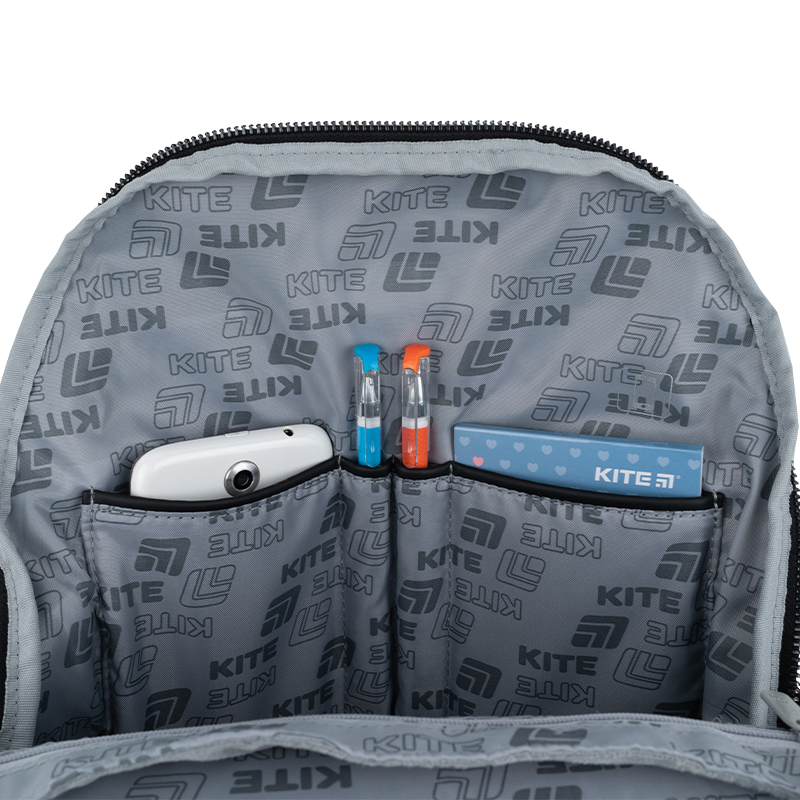 Kite Education Teens Backpack K25-2720M-1 Black – Minimalist Style Meets Everyday Functionality