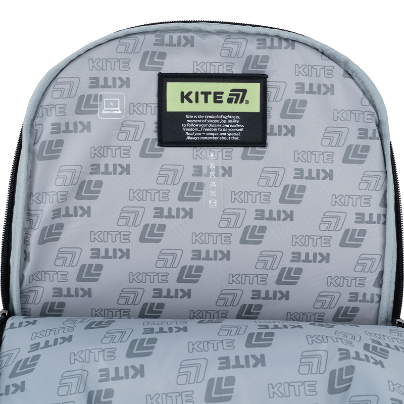 Kite Education Teens Backpack K25-2720M-1 Black – Minimalist Style Meets Everyday Functionality