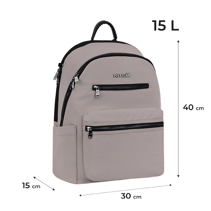 Kite Beige Backpack for Teens – Stylish & Practical
