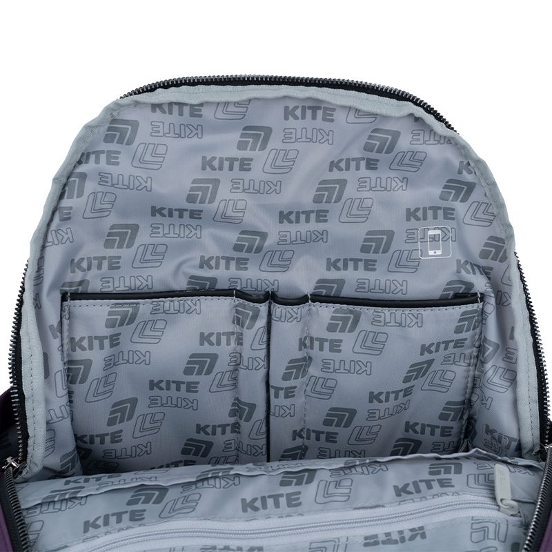 Dark Purple Backpack for Teens – Elegant & Versatile by Kite