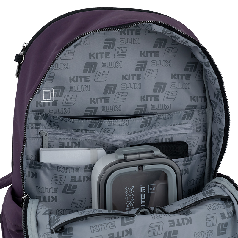 Dark Purple Backpack for Teens – Elegant & Versatile by Kite