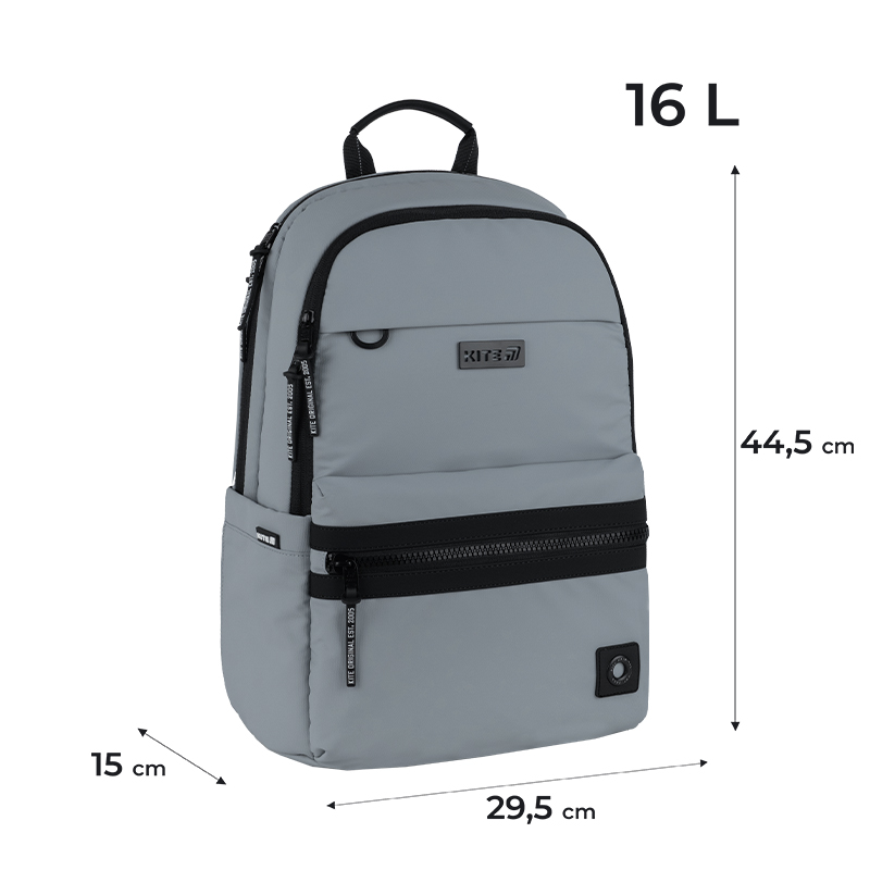Minimalist & Functional Kite Backpack – K25-2721L-3 Gray