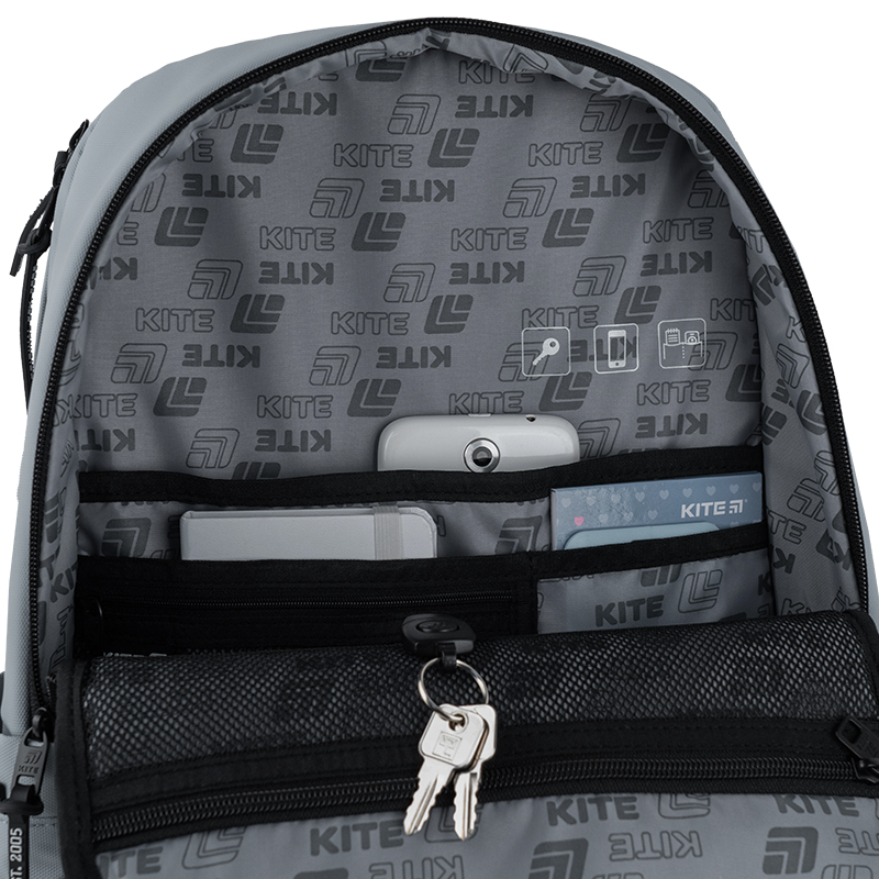 Minimalist & Functional Kite Backpack – K25-2721L-3 Gray