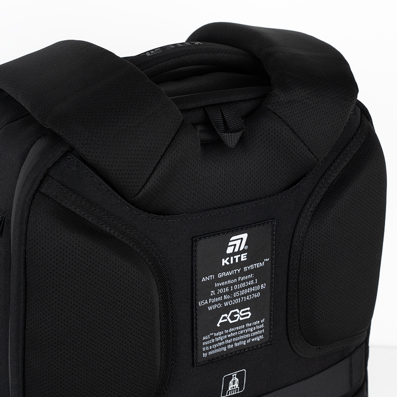 Ergonomic & Stylish Kite Backpack K25-2722L Black