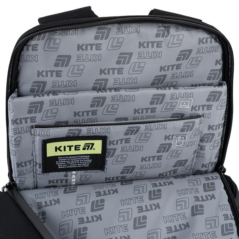 Ergonomic & Stylish Kite Backpack K25-2722L Black