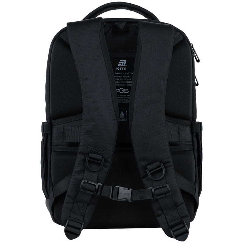 Kite K25-2723M Black Backpack – Business-Ready & Comfortable